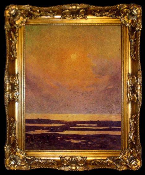 framed  unknow artist Sunset on the Coast, ta009-2